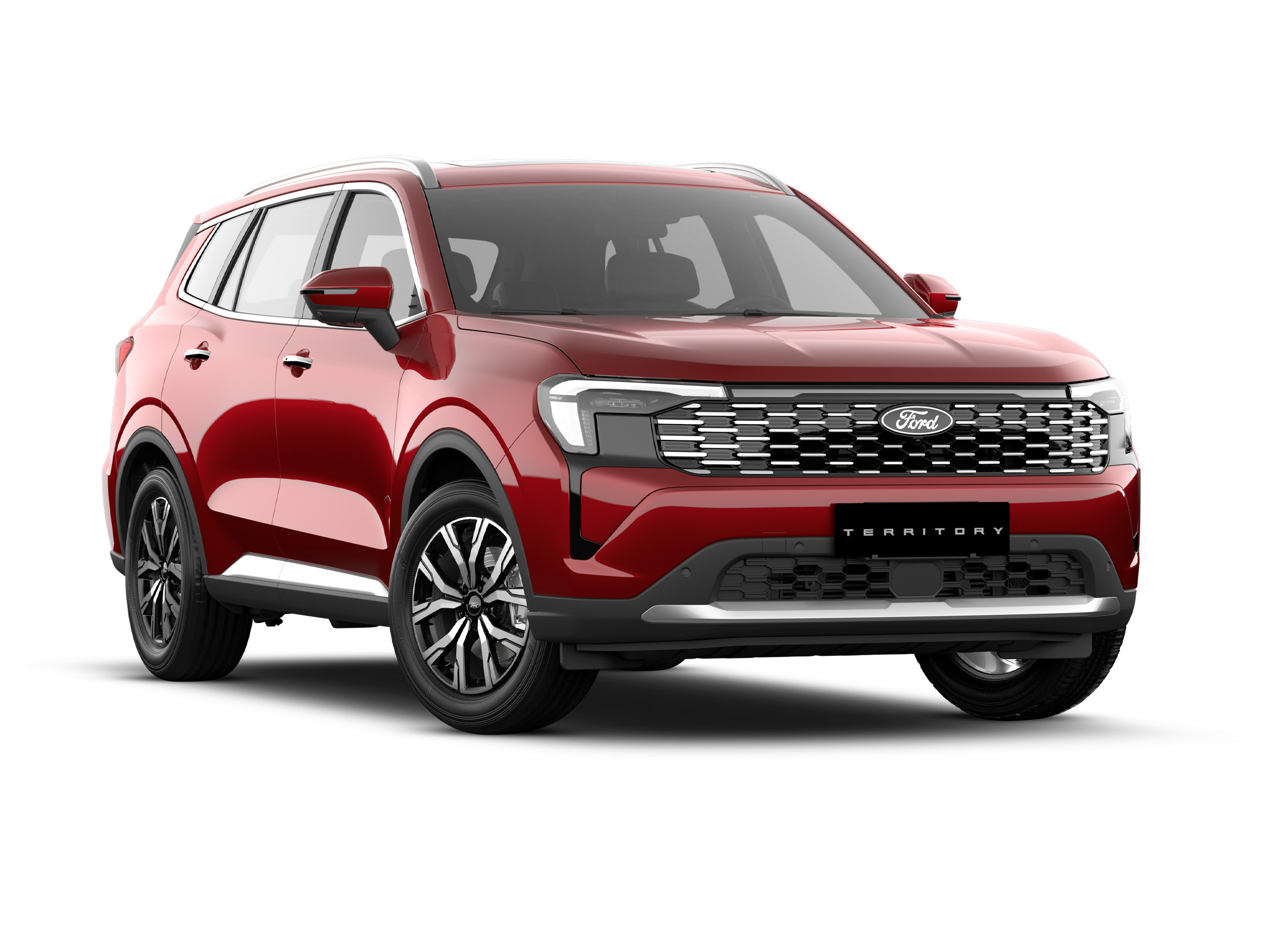Ford Territory Titanium màu đỏ mới