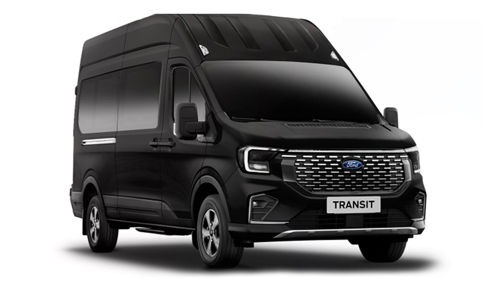 xe ford transit màu đen