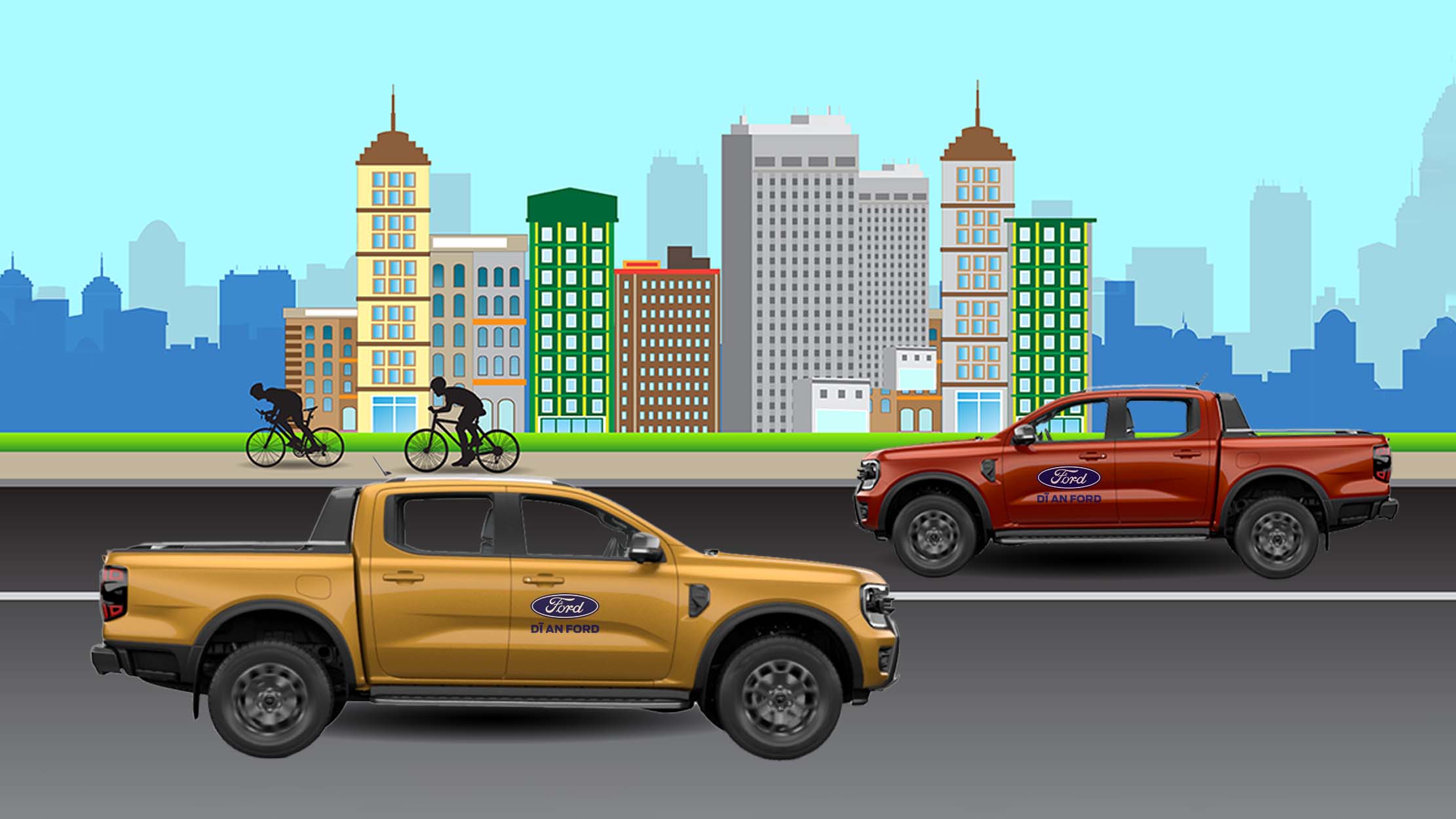 Đi trong phố có nên mua xe bán tải