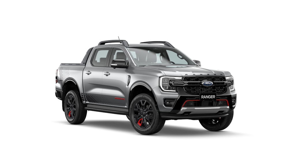 xe ford ranger stormtrak màu bạc