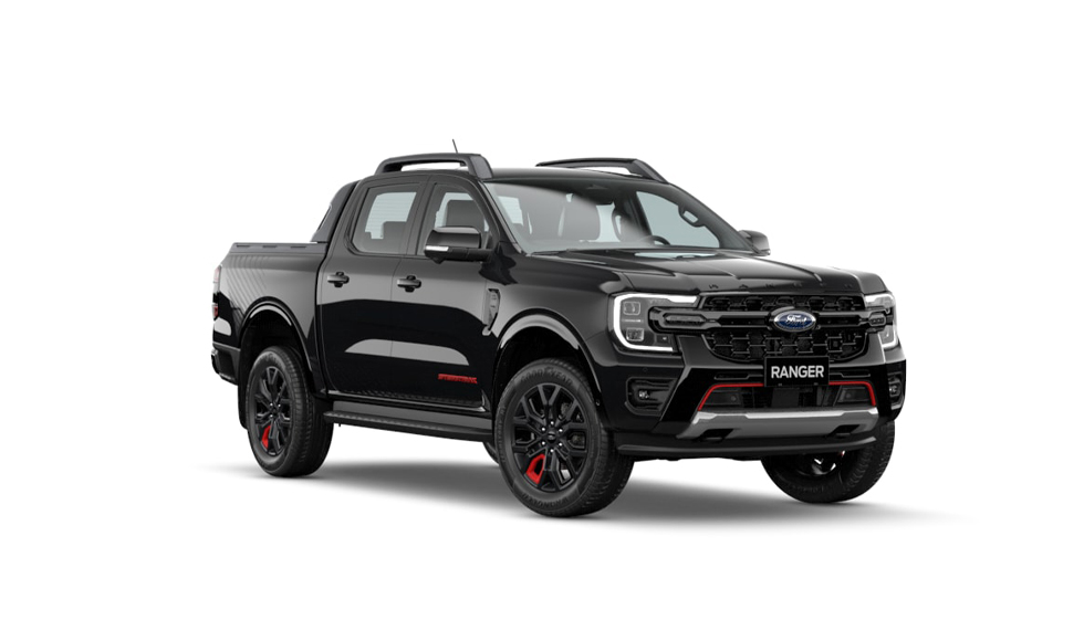 xe ford ranger stormtrak màu đen