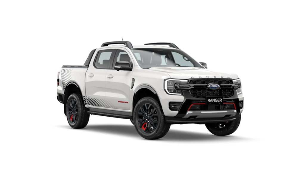 xe ford ranger stormtrak màu trắng